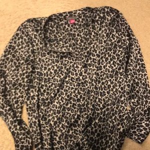 Animal print blouse